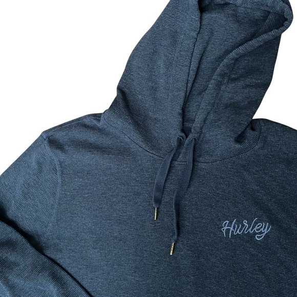 Hurley Paradise Navy Blue Textured Hoodie Men’s XL - Picture 4 of 6